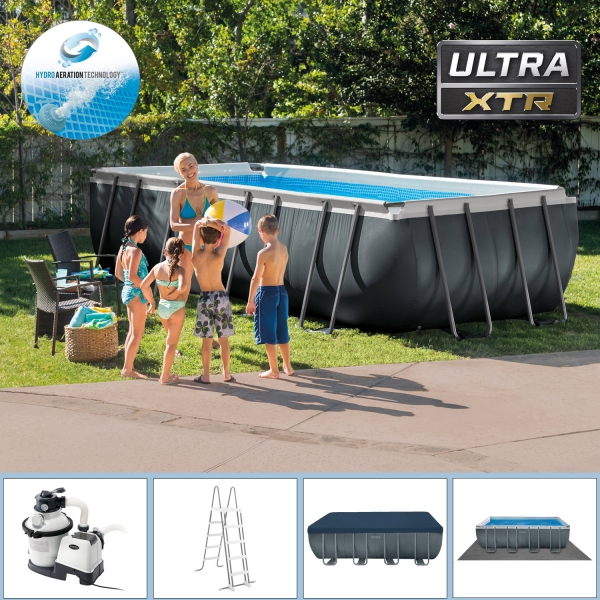 Intex Ultra XTR Frame Pool Set 549x274x132cm mit Sandfilteranlage